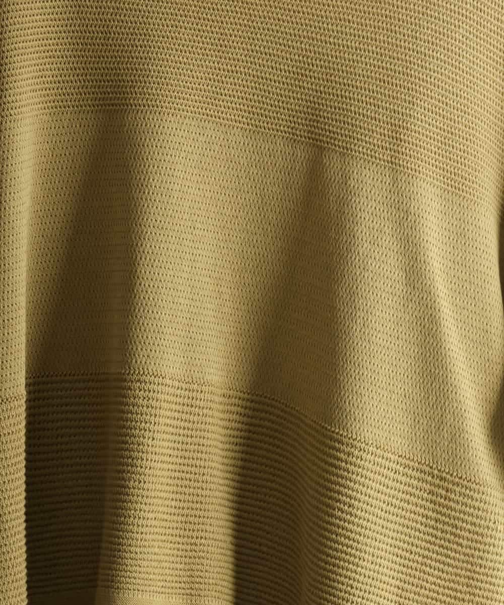 F6FJD21200 MICHEL KLEIN(小さいサイズ)(メゾン ドゥ サンク) 【小さいサイズ】パネル透かし柄ニット ブルー