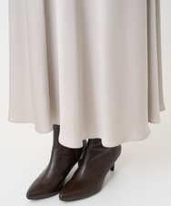 F6HAD43240 MICHEL KLEIN(小さいサイズ)(メゾン ドゥ サンク) [小さいサイズ]サテンマーメードスカート ライトグレー