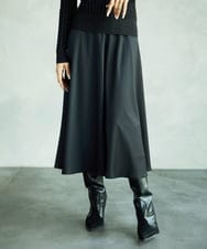 F6HAD43240 MICHEL KLEIN(小さいサイズ)(メゾン ドゥ サンク) [小さいサイズ]サテンマーメードスカート ライトグレー