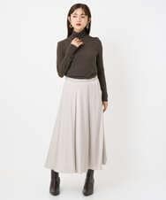 F6HAD43240 MICHEL KLEIN(小さいサイズ)(メゾン ドゥ サンク) [小さいサイズ]サテンマーメードスカート ライトグレー