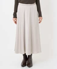 F6HAD43240 MICHEL KLEIN(小さいサイズ)(メゾン ドゥ サンク) [小さいサイズ]サテンマーメードスカート ライトグレー