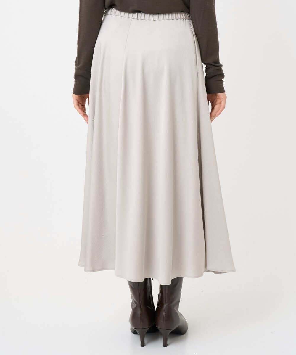 F6HAD43240 MICHEL KLEIN(小さいサイズ)(メゾン ドゥ サンク) [小さいサイズ]サテンマーメードスカート ライトグレー