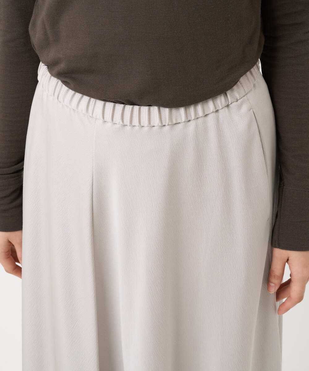 F6HAD43240 MICHEL KLEIN(小さいサイズ)(メゾン ドゥ サンク) [小さいサイズ]サテンマーメードスカート ライトグレー