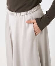 F6HAD43240 MICHEL KLEIN(小さいサイズ)(メゾン ドゥ サンク) [小さいサイズ]サテンマーメードスカート ライトグレー