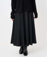F6HAD43240 MICHEL KLEIN(小さいサイズ)(メゾン ドゥ サンク) [小さいサイズ]サテンマーメードスカート ブラック