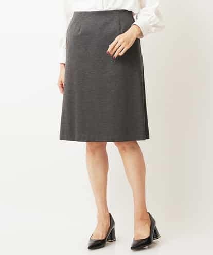 F6HAP12180 MICHEL KLEIN(小さいサイズ) 【セットアップ対応/洗える】トップサーモポンチセミフレアスカート(小さいサイズ)