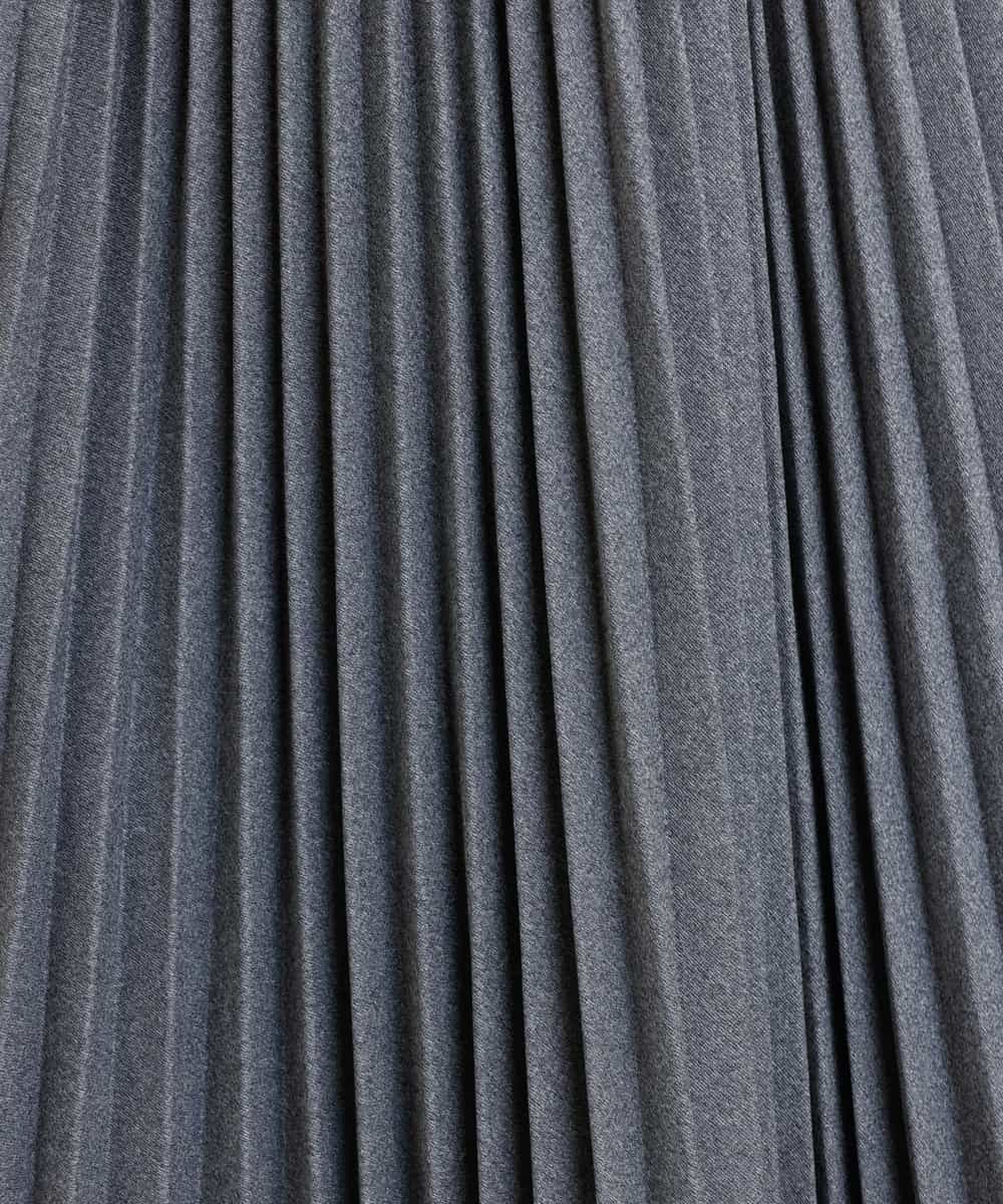 F6HAP43260 MICHEL KLEIN(小さいサイズ)(メゾン ドゥ サンク) 【洗える】トリコットプリーツスカート(小さいサイズ) ダークグレー(93)