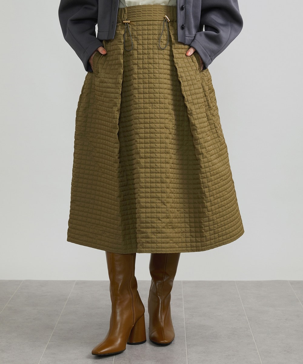Maison de CINQの[小さいサイズ]スモーキーツイルエンボスデザインスカート