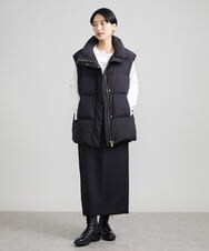 F6HAV22200 MICHEL KLEIN(小さいサイズ)(メゾン ドゥ サンク) [小さいサイズ]トリプルクロスロングタイトスカート ブラック(94)