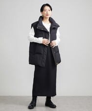 F6HAV22200 MICHEL KLEIN(小さいサイズ)(メゾン ドゥ サンク) [小さいサイズ]トリプルクロスロングタイトスカート ブラック(94)