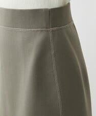 F6HAV37200 MICHEL KLEIN(小さいサイズ)(メゾン ドゥ サンク) [小さいサイズ]スポンディッシュポリニットタイトスカート（セットアップ対応） カーキ(36)