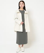 F6HDA08190 MICHEL KLEIN(小さいサイズ)(メゾン ドゥ サンク) [小さいサイズ]ペンシルスカート(セットアップ対応/洗える) ネイビー