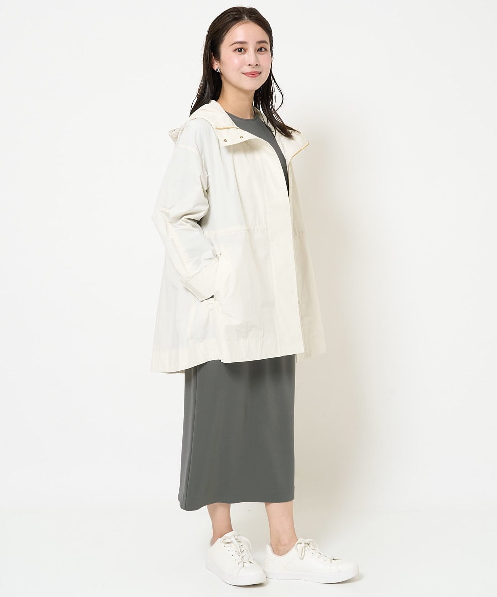F6HDA08190 MICHEL KLEIN(小さいサイズ)(メゾン ドゥ サンク) [小さいサイズ]ペンシルスカート(セットアップ対応/洗える) ネイビー
