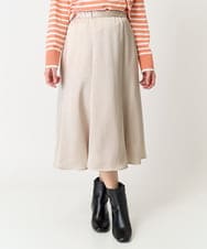 F6HDA12200 MICHEL KLEIN(小さいサイズ)(メゾン ドゥ サンク) [小さいサイズ]ヴィンテージサテンスカート ライトグリーン