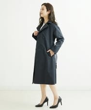 F6HDS02300 MICHEL KLEIN(小さいサイズ)(メゾン ドゥ サンク) [小さいサイズ]デシンダブルプリーツスカート（セットアップ対応） ネイビー(57)