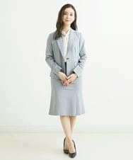 F6HDS05200 MICHEL KLEIN(小さいサイズ)(メゾン ドゥ サンク) [小さいサイズ]トリコットカノコマーメイドスカート（セットアップ対応） グレー(92)