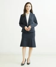 F6HDS05200 MICHEL KLEIN(小さいサイズ)(メゾン ドゥ サンク) [小さいサイズ]トリコットカノコマーメイドスカート（セットアップ対応） グレー(92)