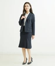 F6HDS05200 MICHEL KLEIN(小さいサイズ)(メゾン ドゥ サンク) [小さいサイズ]トリコットカノコマーメイドスカート（セットアップ対応） グレー(92)