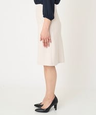 F6HDV05190 MICHEL KLEIN(小さいサイズ)(メゾン ドゥ サンク) [小さいサイズ]トリコットカノコセミフレアスカート（セットアップ対応/定番スーツ） オフホワイト(81)