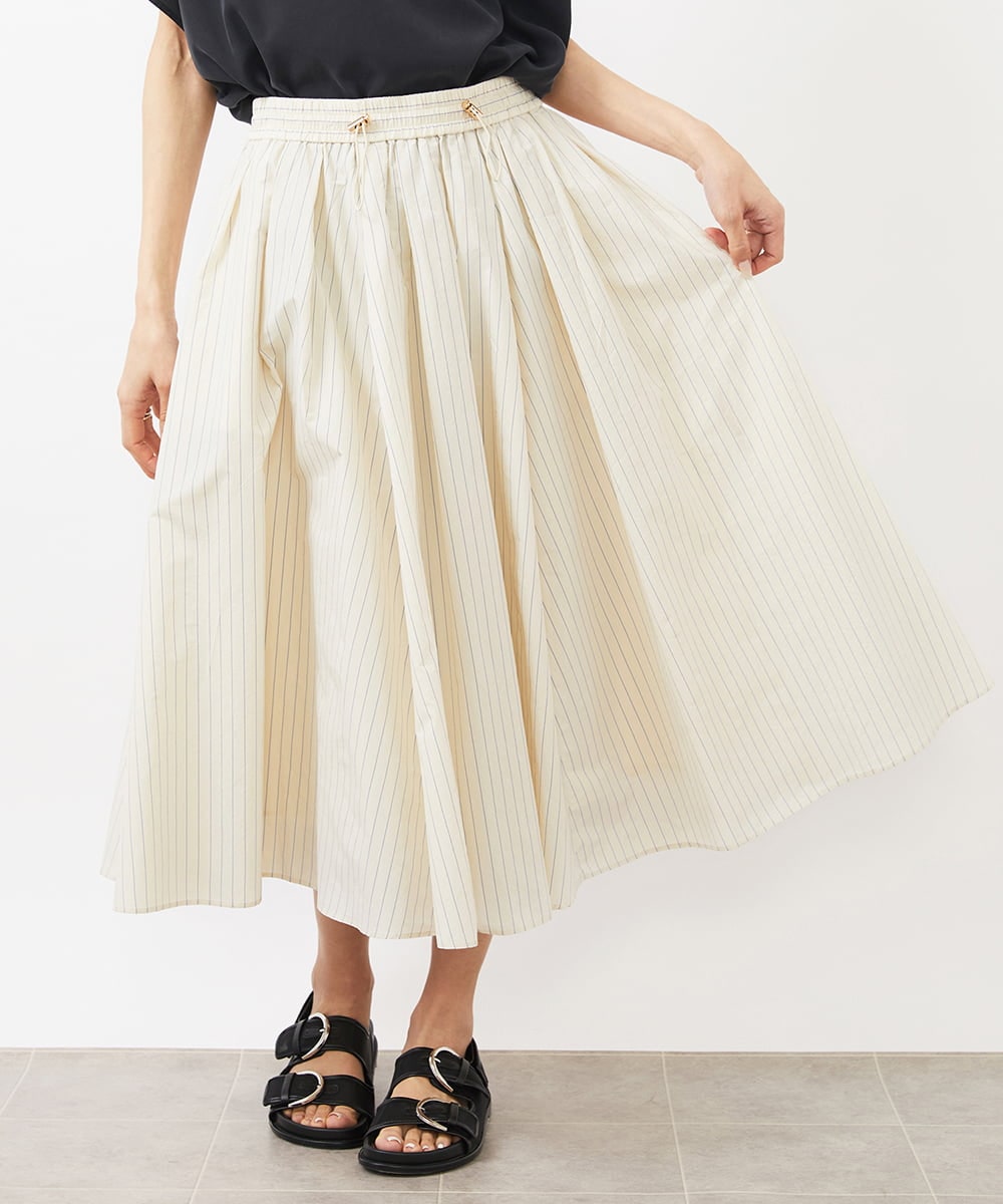楽天市場】【SALE 4399円→3299円】ベルト付プリーツミドル