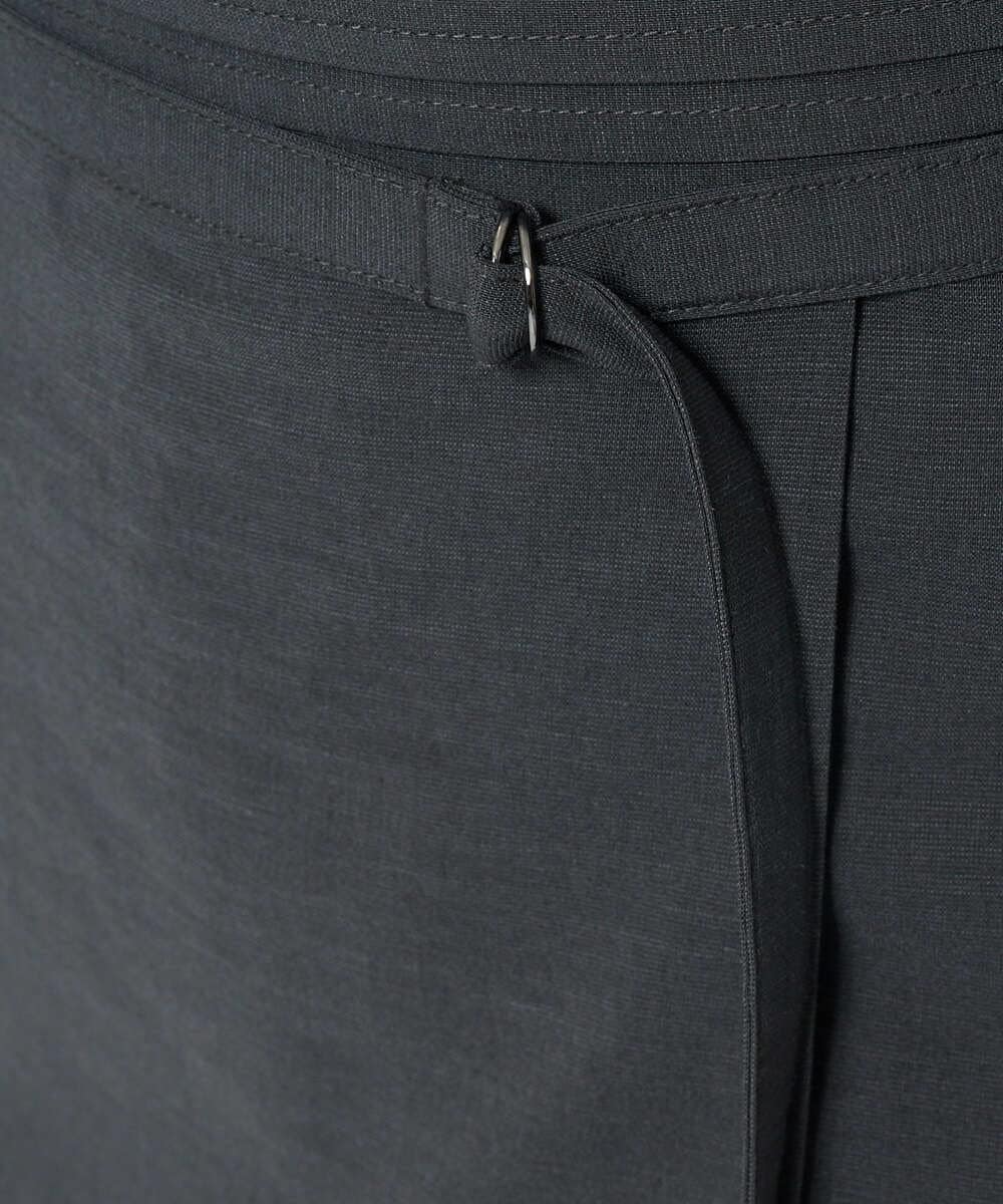 F6HGA11230 MICHEL KLEIN(小さいサイズ)(メゾン ドゥ サンク) [小さいサイズ]ベルト付きAラインスカート ベージュ