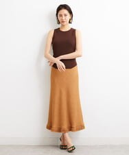 F6HGS41300 MICHEL KLEIN(小さいサイズ)(メゾン ドゥ サンク) [小さいサイズ]フリンジマーメイドスカート アイボリー(80)