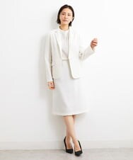 F6HGS42190 MICHEL KLEIN(小さいサイズ)(メゾン ドゥ サンク) [小さいサイズ]バランサーキュラー(R)セミフレアスカート（セットアップ対応/PLUS JACKET） ブラック(94)