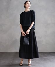 F6HHA18270 MICHEL KLEIN(小さいサイズ)(メゾン ドゥ サンク) [小さいサイズ]エンブロイダリーレーススカート(セットアップ対応) ホワイト