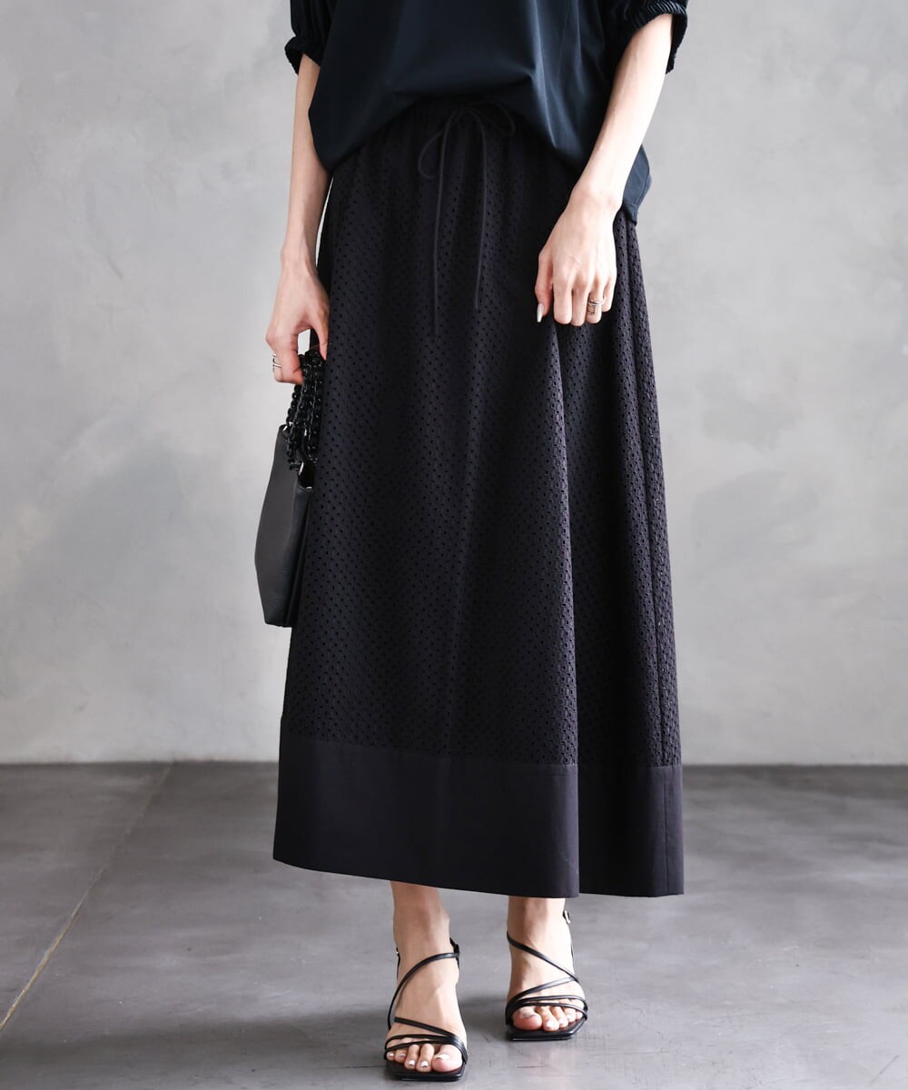 小さいサイズ]エンブロイダリーレーススカート(セットアップ対応  