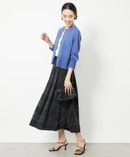F6HHV51230 MICHEL KLEIN(小さいサイズ)(メゾン ドゥ サンク) [小さいサイズ]チェックジャカードレーススカート(セットアップ対応) アイボリー(90)