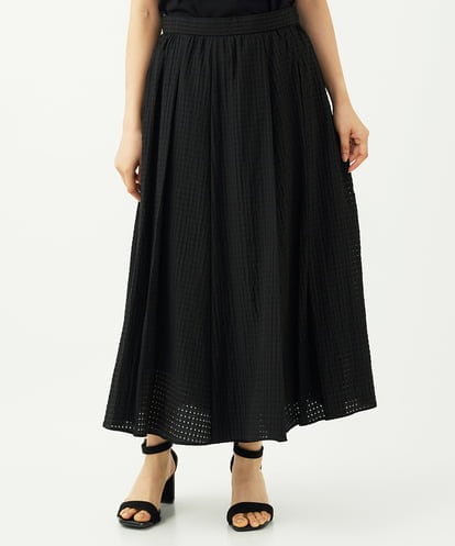 F6HJA05250 MICHEL KLEIN(小さいサイズ) ［小さいサイズ］トリオシアーチェックフレアスカート(セットアップ対応)