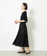 F6HJA05250 MICHEL KLEIN(小さいサイズ)(メゾン ドゥ サンク) ［小さいサイズ］トリオシアーチェックフレアスカート(セットアップ対応) ブラック