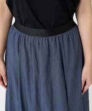 F6HJA08230 MICHEL KLEIN(小さいサイズ)(メゾン ドゥ サンク) ［小さいサイズ］シャンブレーデニムフレアスカート ネイビー