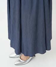 F6HJA08230 MICHEL KLEIN(小さいサイズ)(メゾン ドゥ サンク) ［小さいサイズ］シャンブレーデニムフレアスカート ネイビー