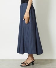F6HJA08230 MICHEL KLEIN(小さいサイズ)(メゾン ドゥ サンク) ［小さいサイズ］シャンブレーデニムフレアスカート ネイビー