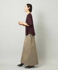 F6HJA30200 MICHEL KLEIN(小さいサイズ)(メゾン ドゥ サンク) [小さいサイズ][セットアップ対応]チノAラインスカート カーキ