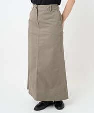 F6HJA30200 MICHEL KLEIN(小さいサイズ)(メゾン ドゥ サンク) [小さいサイズ][セットアップ対応]チノAラインスカート カーキ