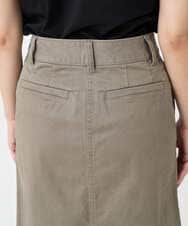 F6HJA30200 MICHEL KLEIN(小さいサイズ)(メゾン ドゥ サンク) [小さいサイズ][セットアップ対応]チノAラインスカート カーキ