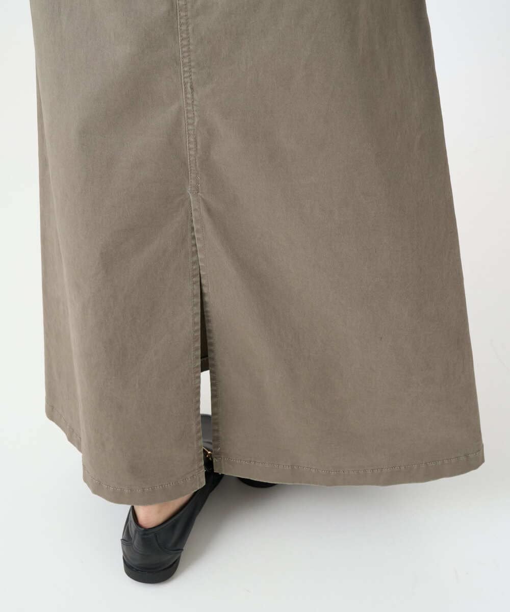 F6HJA30200 MICHEL KLEIN(小さいサイズ)(メゾン ドゥ サンク) [小さいサイズ][セットアップ対応]チノAラインスカート カーキ