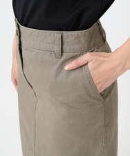 F6HJA30200 MICHEL KLEIN(小さいサイズ)(メゾン ドゥ サンク) [小さいサイズ][セットアップ対応]チノAラインスカート カーキ