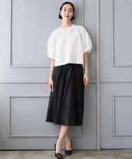F6HJD02270 MICHEL KLEIN(小さいサイズ)(メゾン ドゥ サンク) 【小さいサイズ】シアーフレアスカート パープル