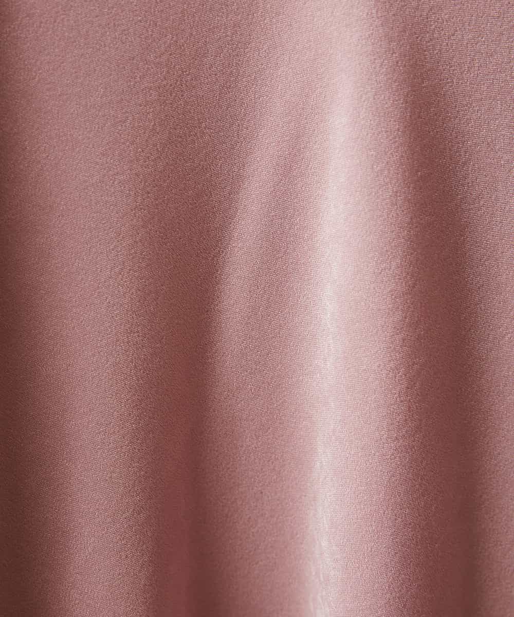 F6HJM14200 MICHEL KLEIN(小さいサイズ)(メゾン ドゥ サンク) 【洗える】マロンサテンイレギュラーヘムスカート(小さいサイズ) ベージュ(83)