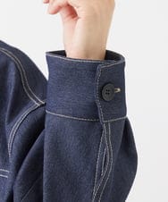 F6JAA02330 MICHEL KLEIN(小さいサイズ)(メゾン ドゥ サンク) [小さいサイズ]デニムライクブルゾン インディゴ