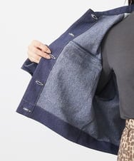 F6JAA02330 MICHEL KLEIN(小さいサイズ)(メゾン ドゥ サンク) [小さいサイズ]デニムライクブルゾン インディゴ