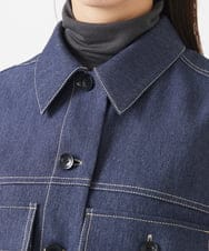 F6JAA02330 MICHEL KLEIN(小さいサイズ)(メゾン ドゥ サンク) [小さいサイズ]デニムライクブルゾン インディゴ