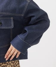 F6JAA02330 MICHEL KLEIN(小さいサイズ)(メゾン ドゥ サンク) [小さいサイズ]デニムライクブルゾン インディゴ
