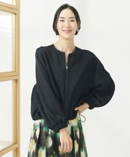 F6JAA21330 MICHEL KLEIN(小さいサイズ)(メゾン ドゥ サンク) [小さいサイズ]シアーメッシュダンボールブルゾン ブラック