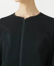 F6JAA21330 MICHEL KLEIN(小さいサイズ)(メゾン ドゥ サンク) [小さいサイズ]シアーメッシュダンボールブルゾン ブラック