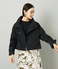 F6JAD11390 MICHEL KLEIN(小さいサイズ)(メゾン ドゥ サンク) [小さいサイズ]スタンドカラーショートブルゾン ベージュ