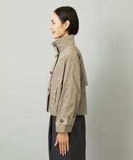 F6JAD11390 MICHEL KLEIN(小さいサイズ)(メゾン ドゥ サンク) [小さいサイズ]スタンドカラーショートブルゾン ベージュ